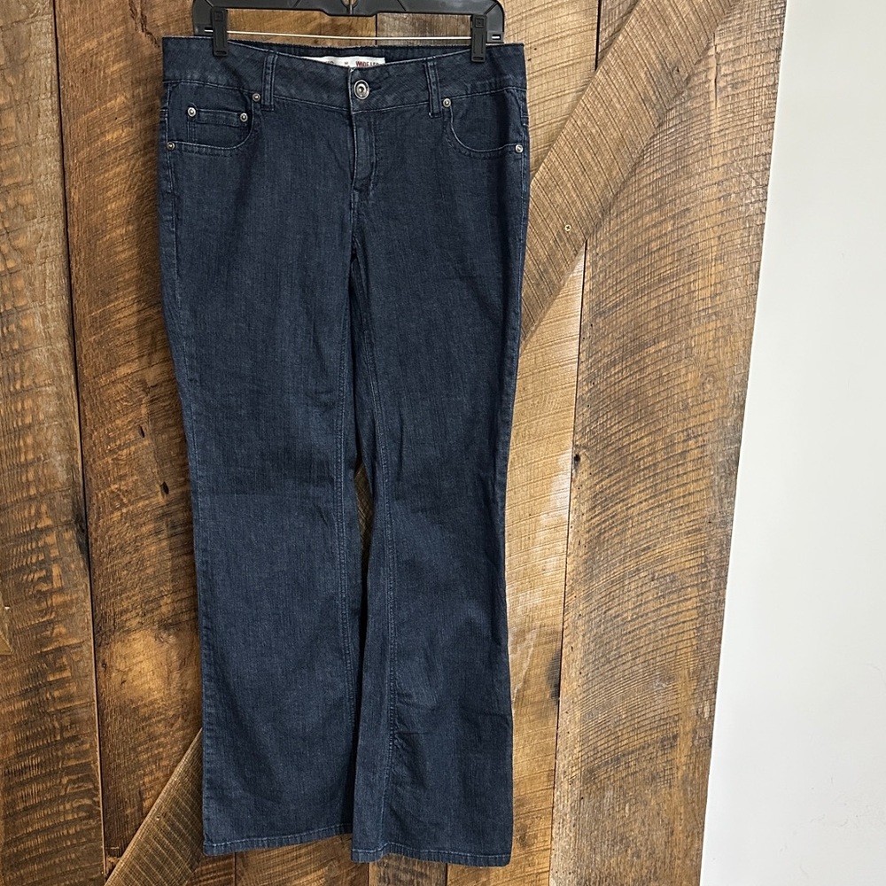 Mossimo Supply Co Wide Leg Lowest Rise Stretch Jeans Size 13 ~D18